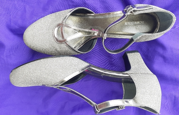 Ros Hommerson Shoes - Ros Hommerson® Heidi T-Strap Pump - Silver